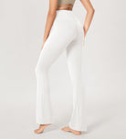 31??Cross Waist Workout Yoga Flare Pants - ododos