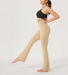 29??Cross Waist Sports Flare Yoga Pants - ododos
