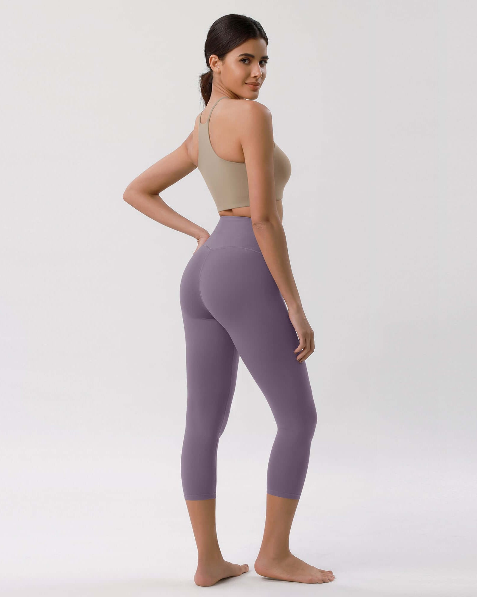 Odcloud 23 Crossover High Wasit Lounge 7/8 Leggings with Pockets - ododos