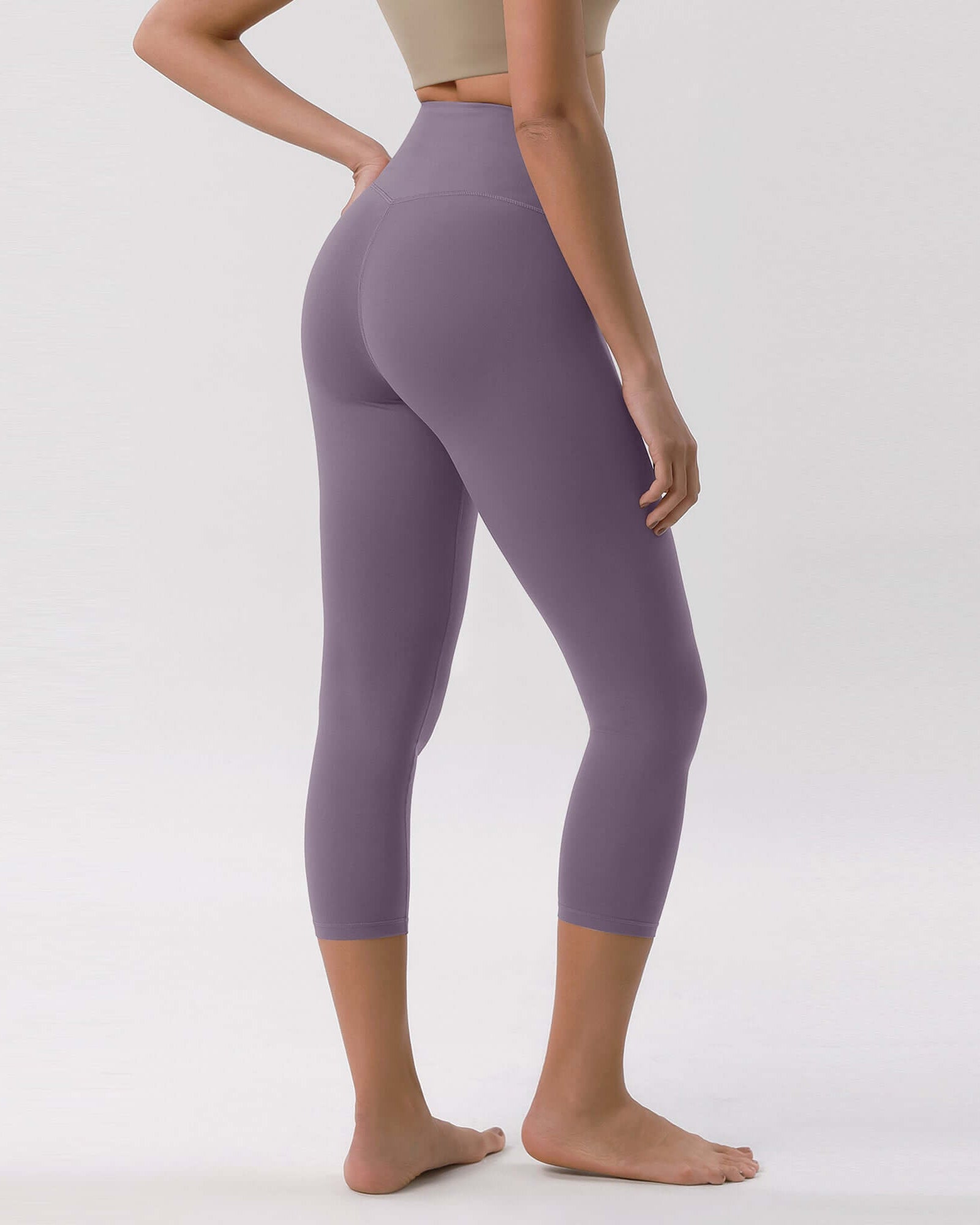 Odcloud 23 Crossover High Wasit Lounge 7/8 Leggings with Pockets - ododos