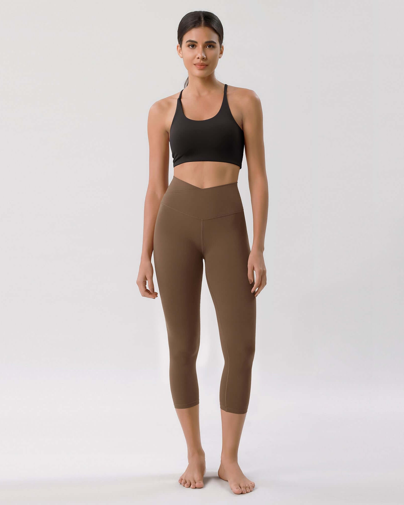 Odcloud 23 Crossover High Wasit Lounge 7/8 Leggings with Pockets - ododos