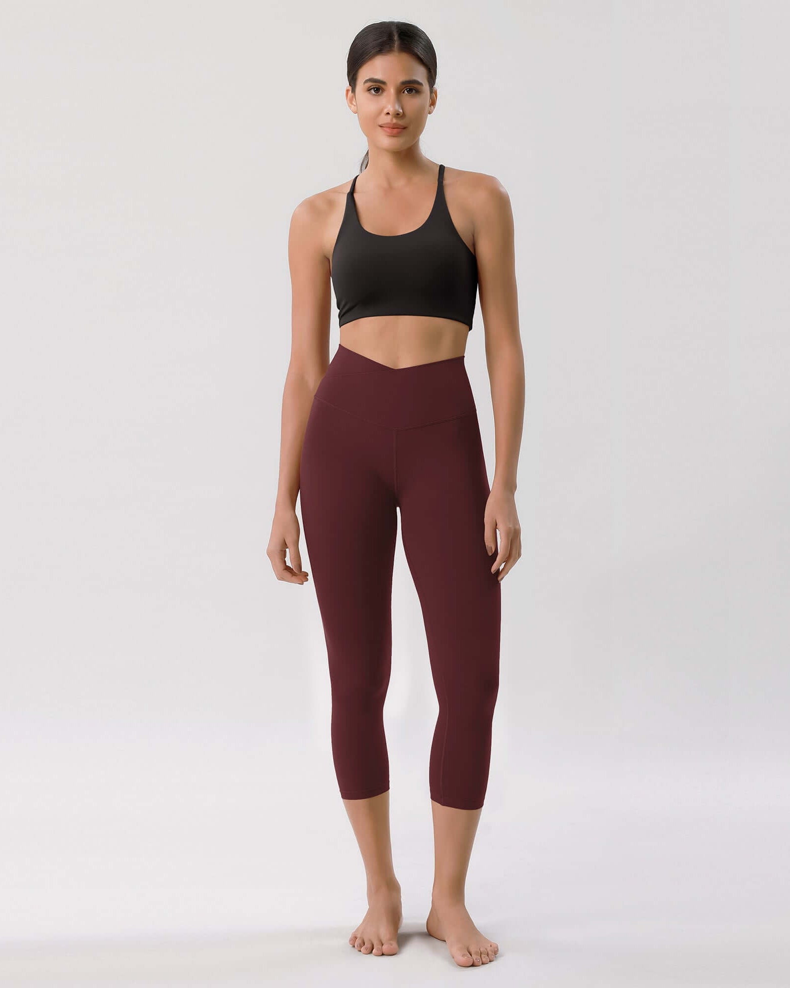 Odcloud 23 Crossover High Wasit Lounge 7/8 Leggings with Pockets - ododos