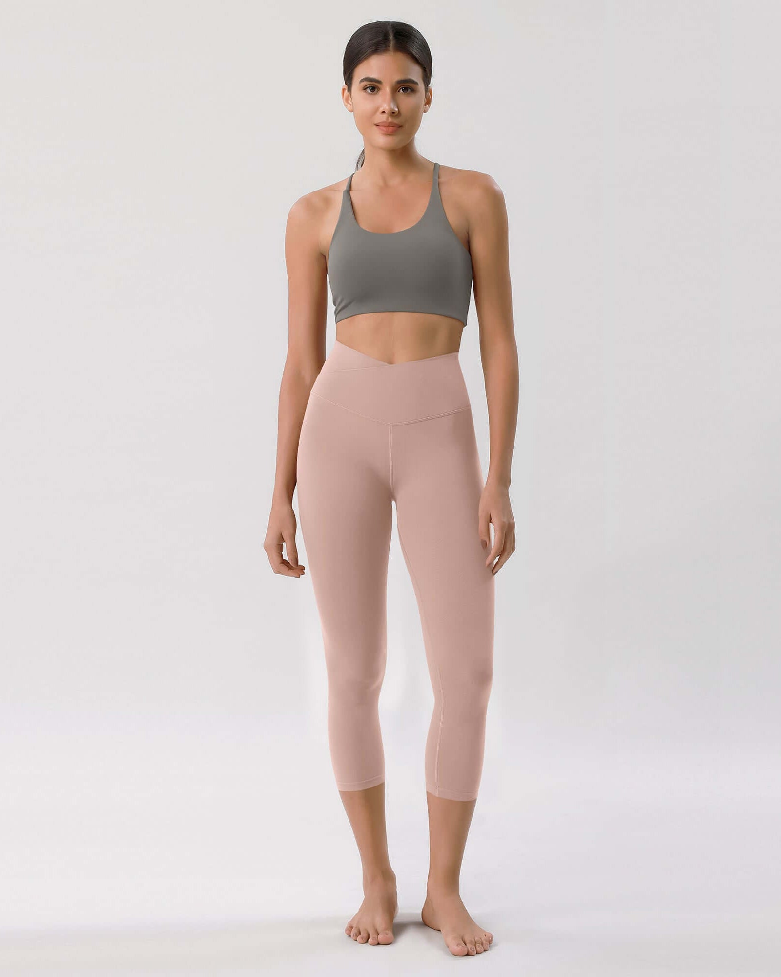 Odcloud 23 Crossover High Wasit Lounge 7/8 Leggings with Pockets - ododos