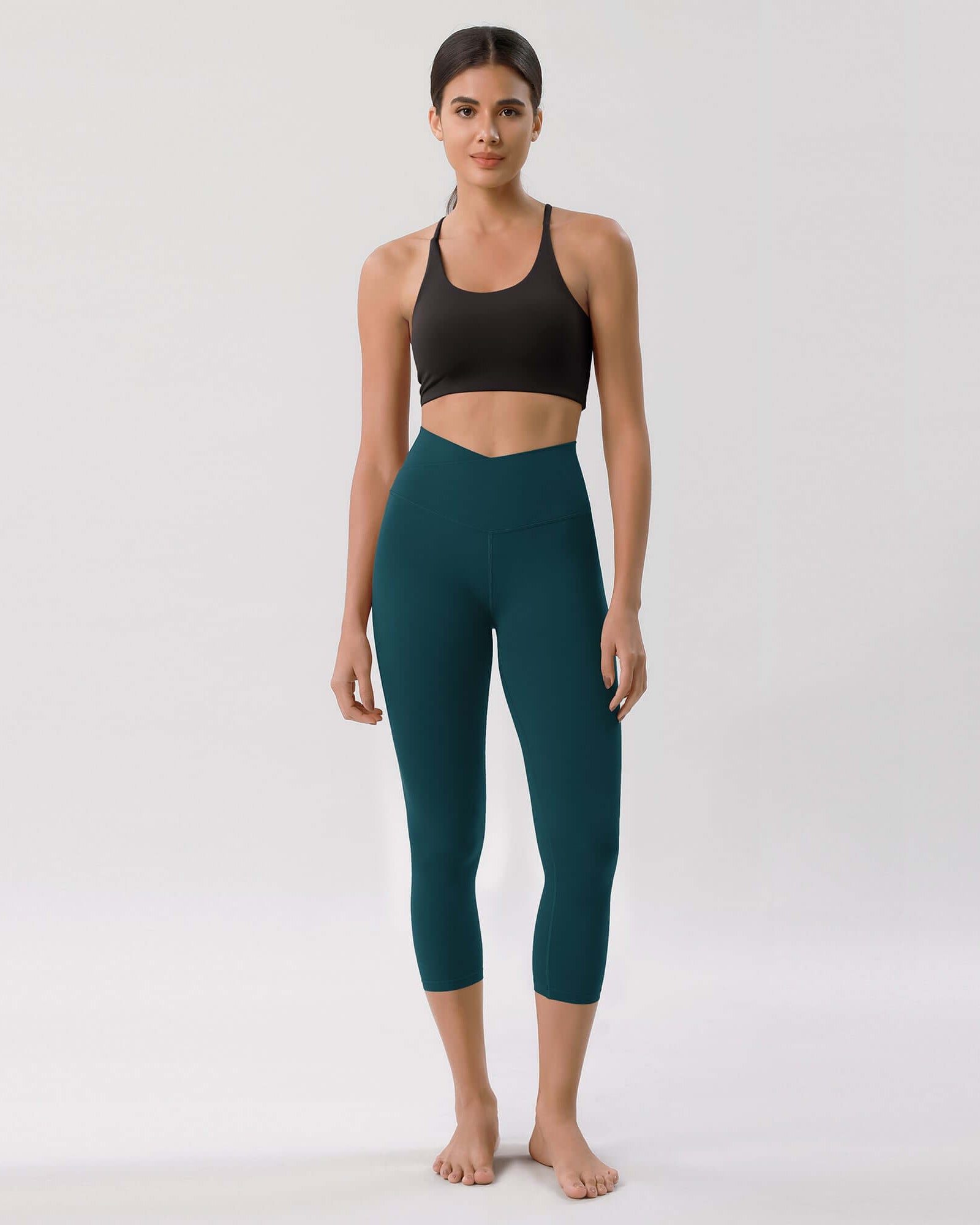 Odcloud 23 Crossover High Wasit Lounge 7/8 Leggings with Pockets - ododos