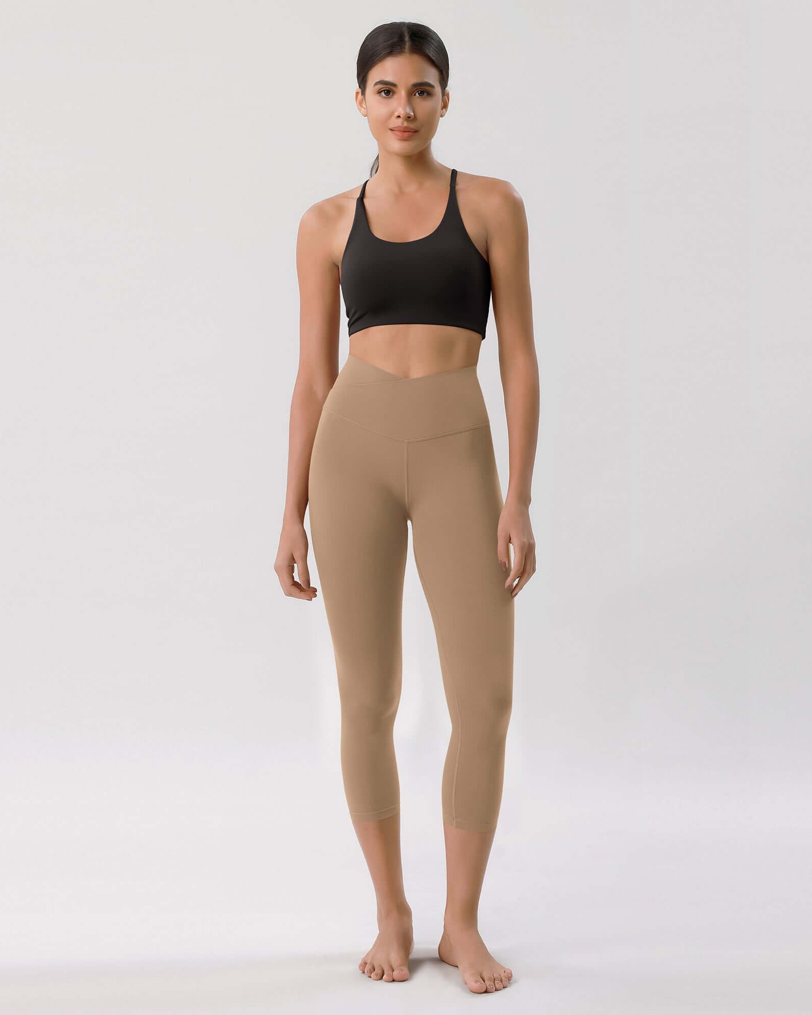 Odcloud 23 Crossover High Wasit Lounge 7/8 Leggings with Pockets - ododos