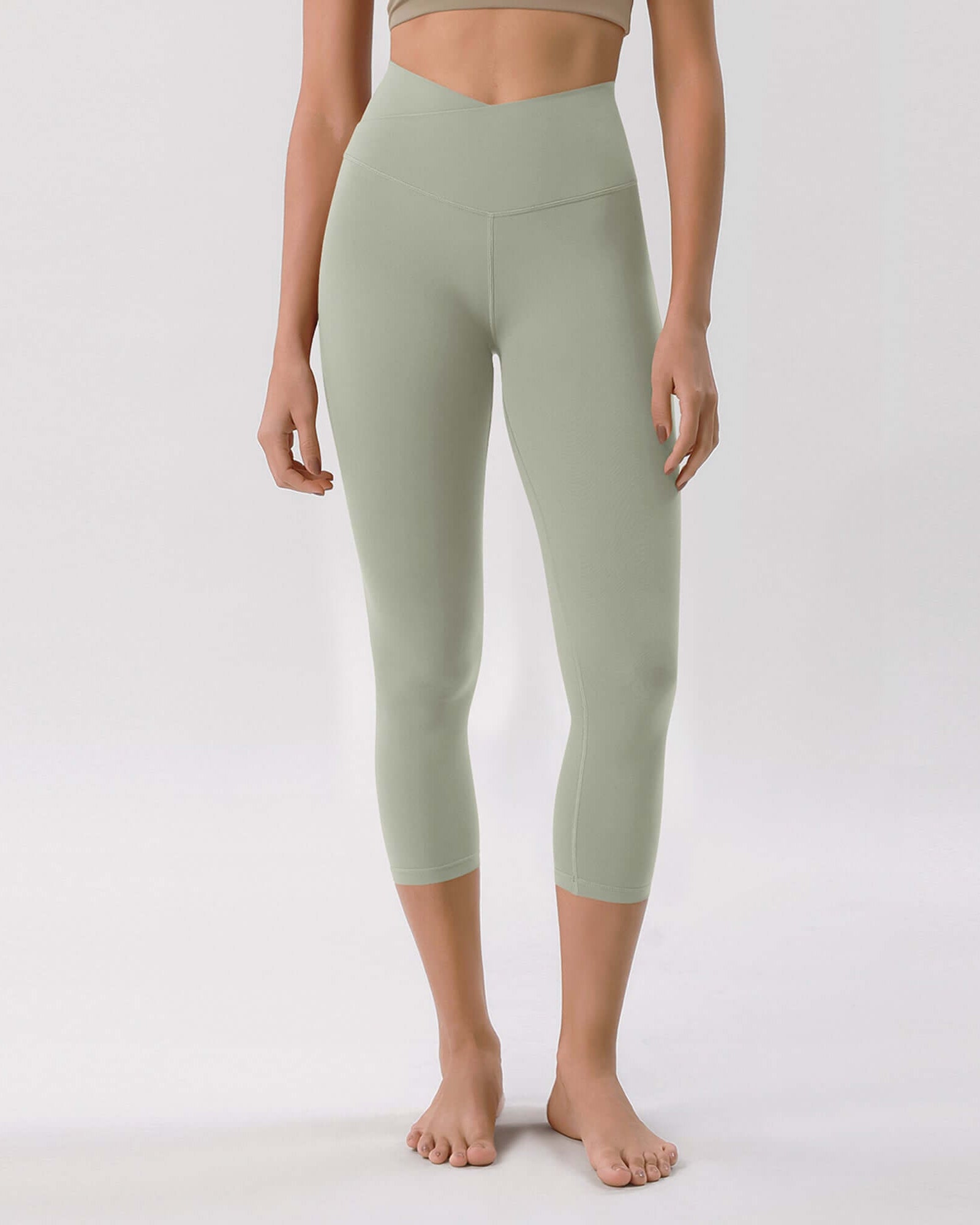 Odcloud 23 Crossover High Wasit Lounge 7/8 Leggings with Pockets - ododos