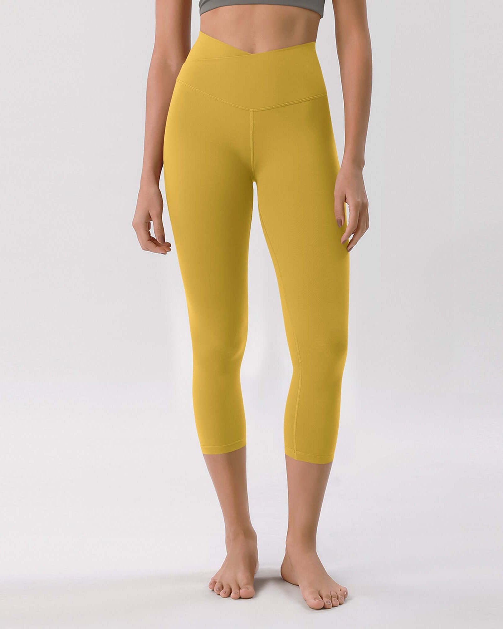 Odcloud 23 Crossover High Wasit Lounge 7/8 Leggings with Pockets Mango Mint - ododos