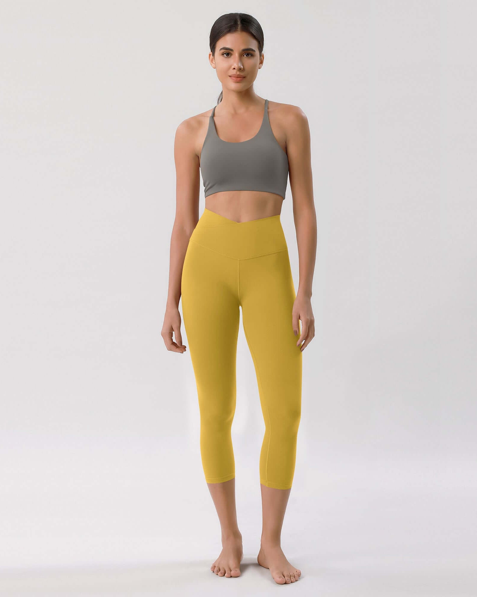 Odcloud 23 Crossover High Wasit Lounge 7/8 Leggings with Pockets - ododos