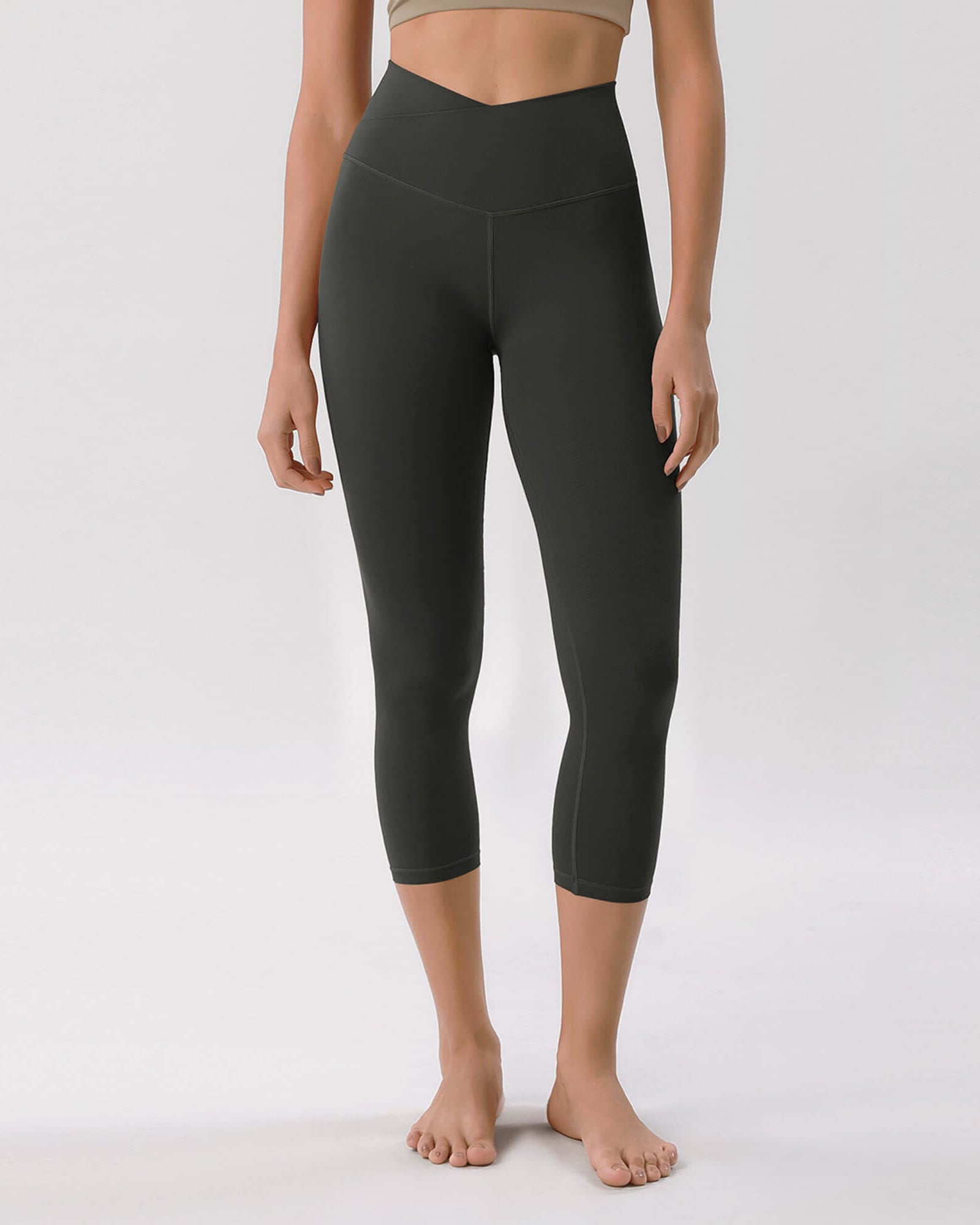 Odcloud 23 Crossover High Wasit Lounge 7/8 Leggings with Pockets - ododos