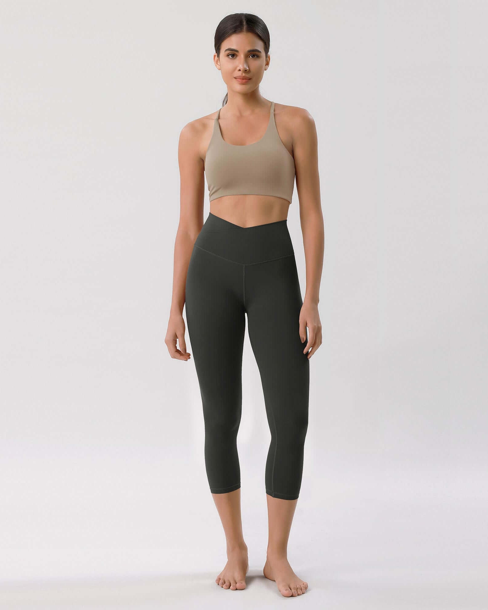 Odcloud 23 Crossover High Wasit Lounge 7/8 Leggings with Pockets - ododos