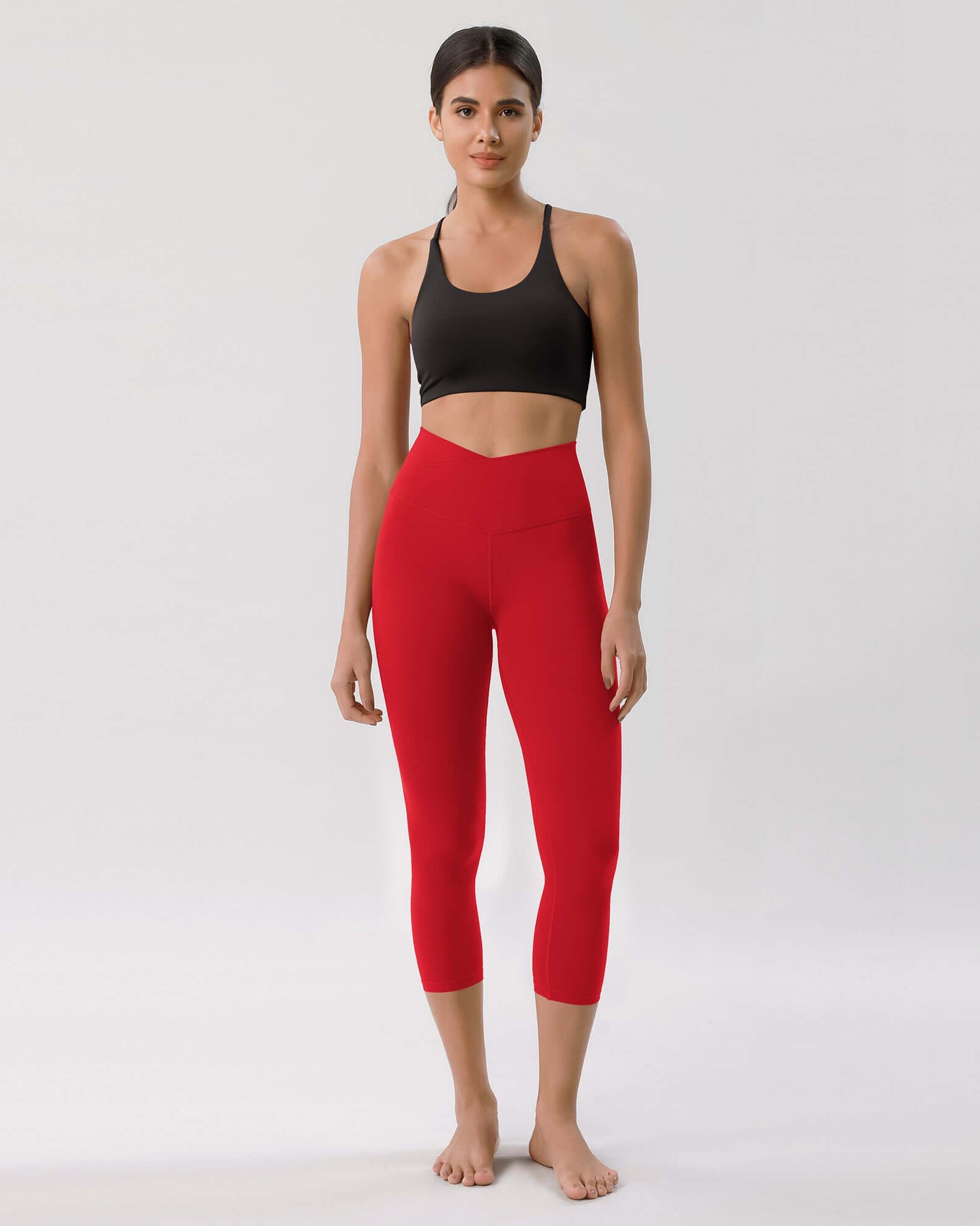 Odcloud 23 Crossover High Wasit Lounge 7/8 Leggings with Pockets - ododos