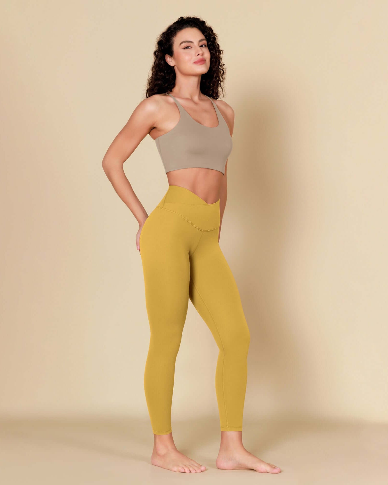 ODCLOUD 7/8 Crossover Leggings with Back Pocket Mango Mint - ododos