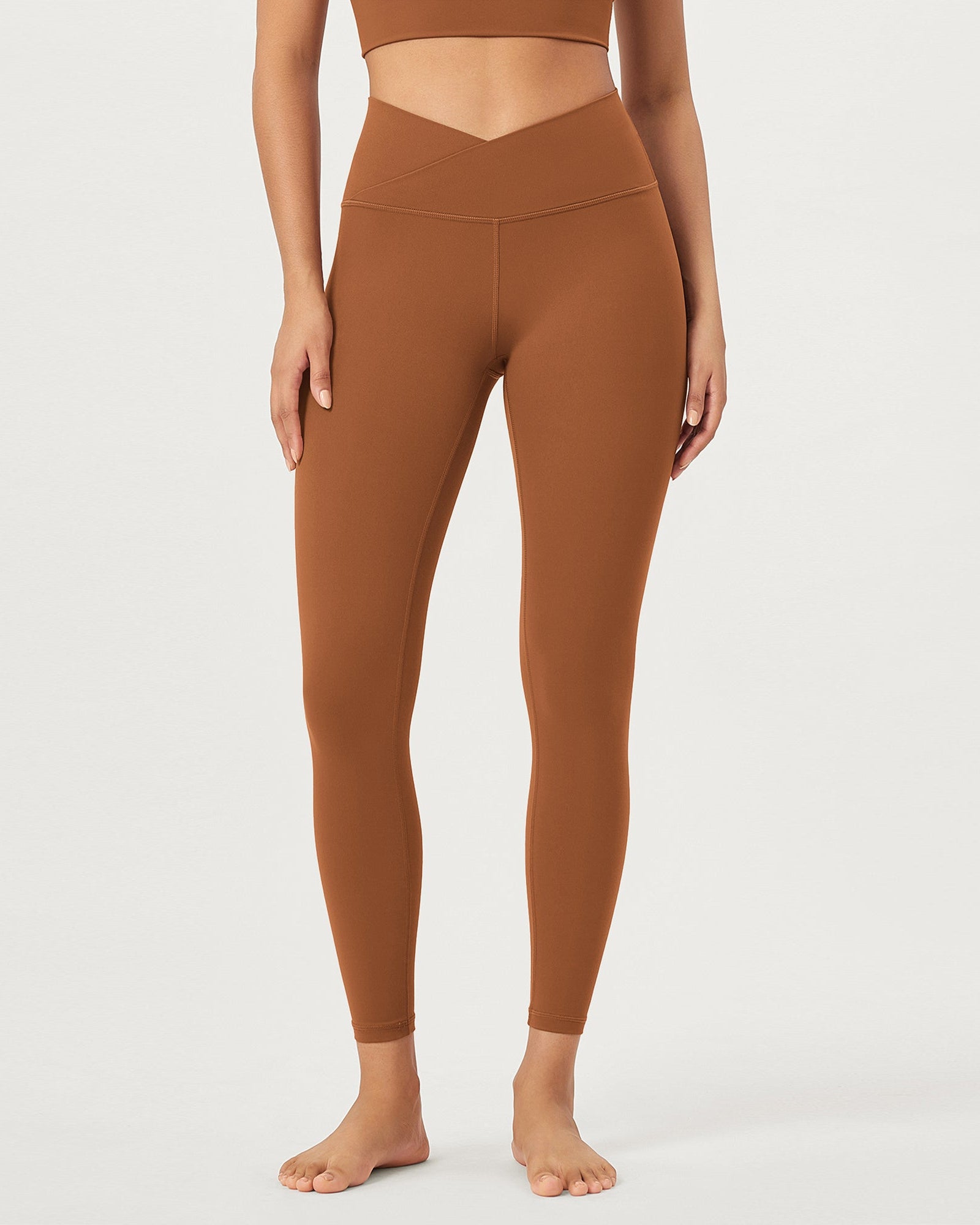 2 Pack 25 Buttery Soft Crossover Lounge Yoga Waist Leggings - ododos