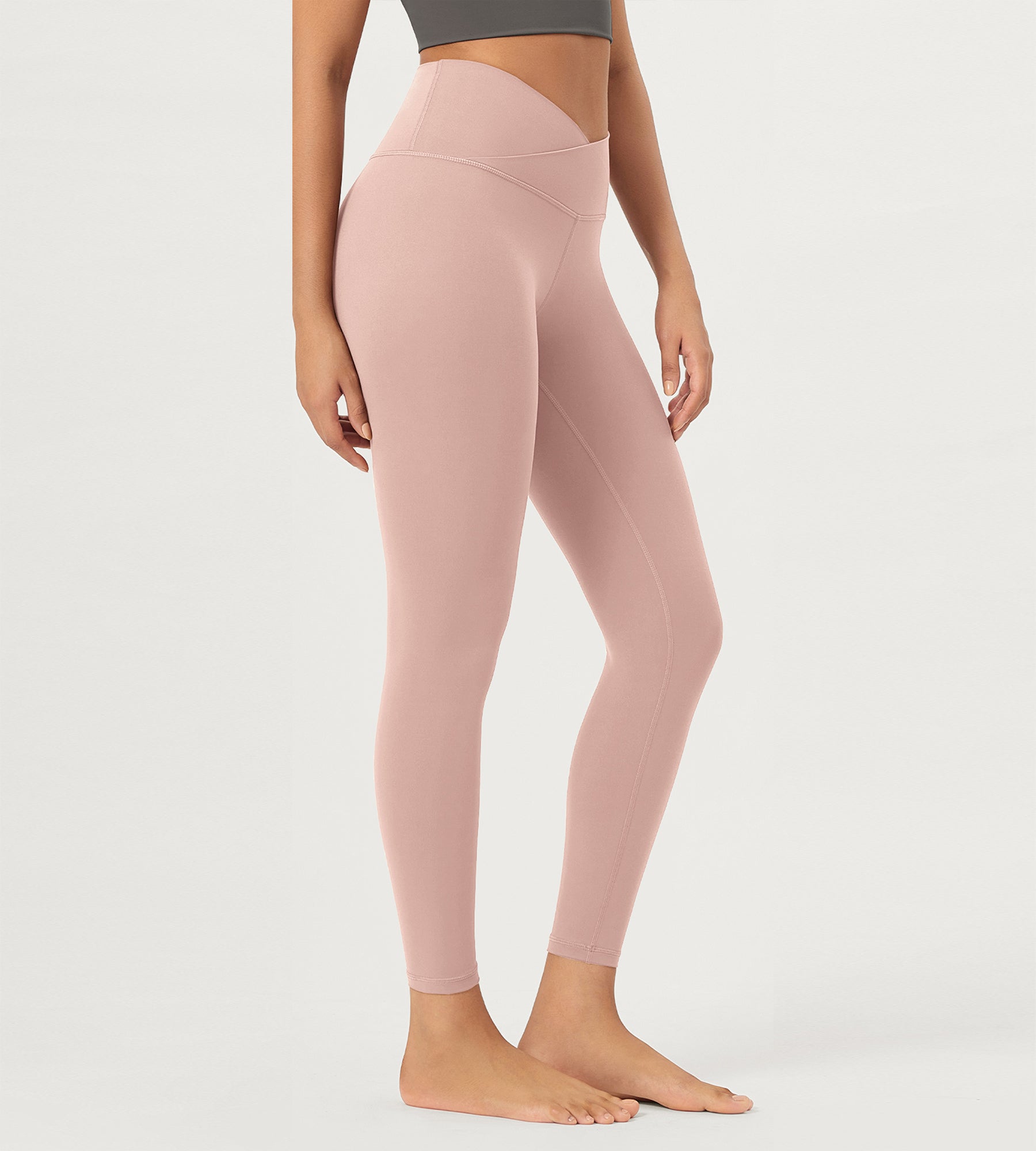 2 Pack 25 Buttery Soft Crossover Lounge Yoga Waist Leggings - ododos