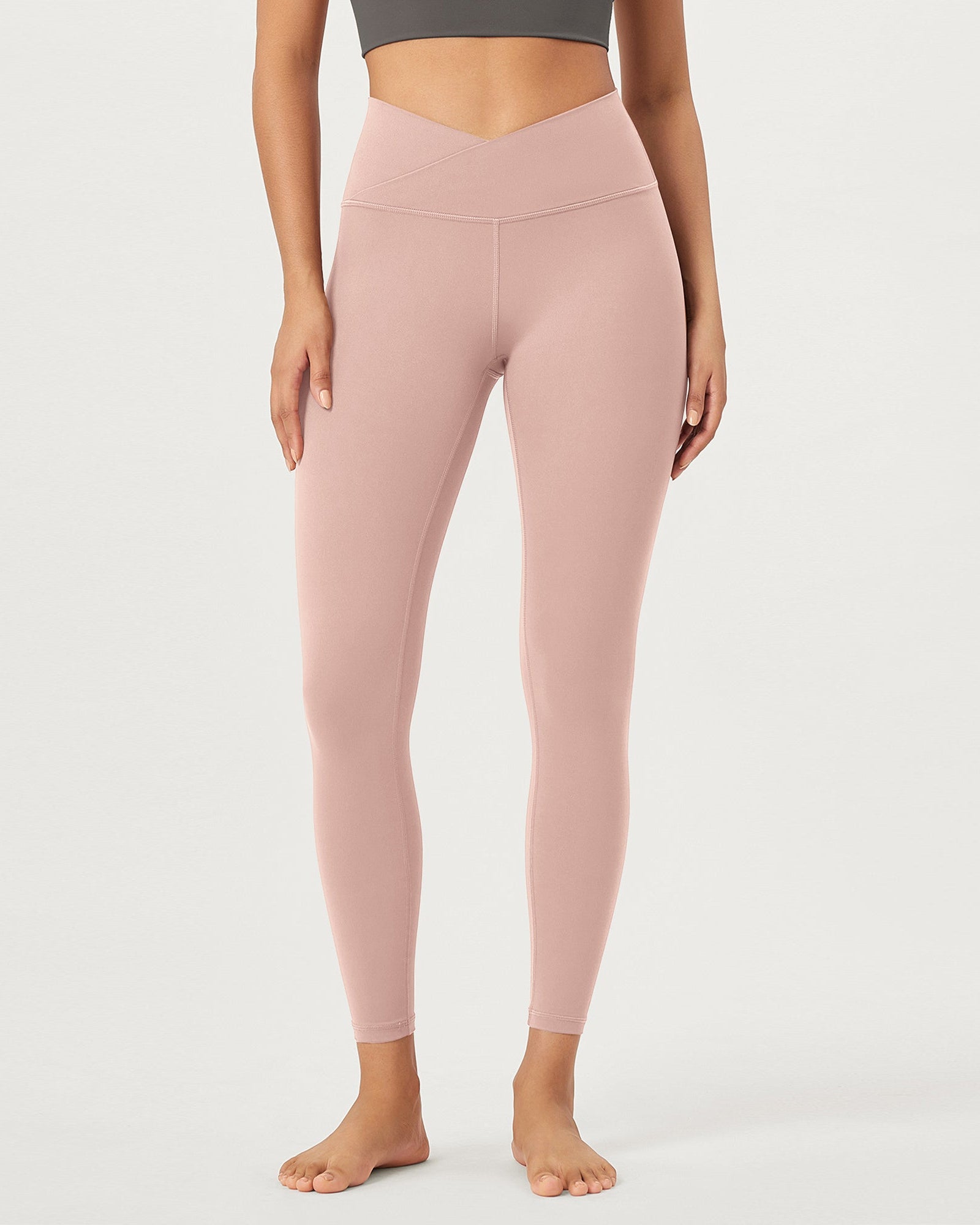 2 Pack 25 Buttery Soft Crossover Lounge Yoga Waist Leggings - ododos