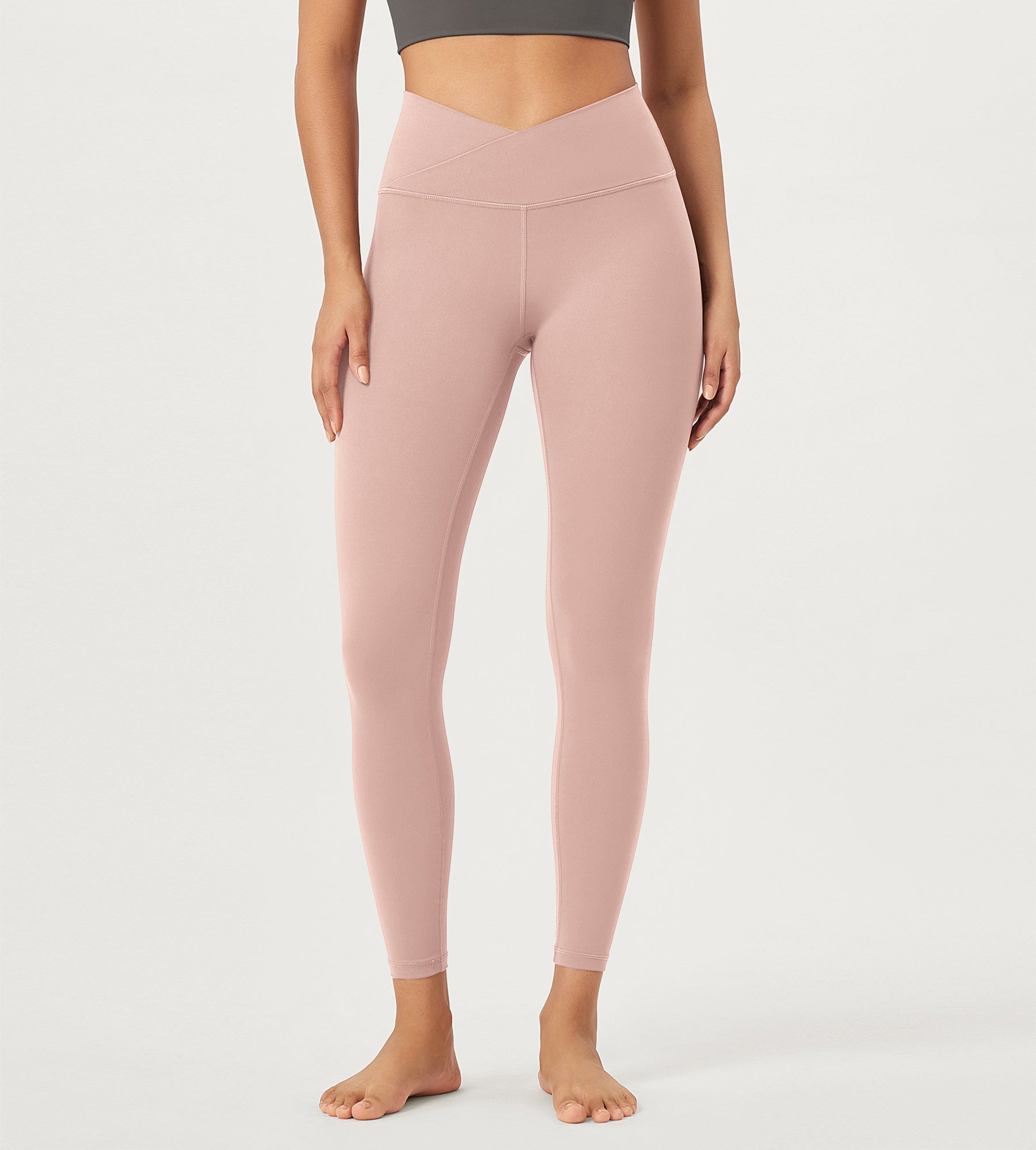 2 Pack 25 Buttery Soft Crossover Lounge Yoga Waist Leggings - ododos