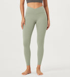 2 Pack 25 Buttery Soft Crossover Lounge Yoga Waist Leggings - ododos