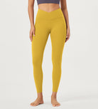 2 Pack 25 Buttery Soft Crossover Lounge Yoga Waist Leggings - ododos
