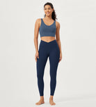 2 Pack 25 Buttery Soft Crossover Lounge Yoga Waist Leggings - ododos