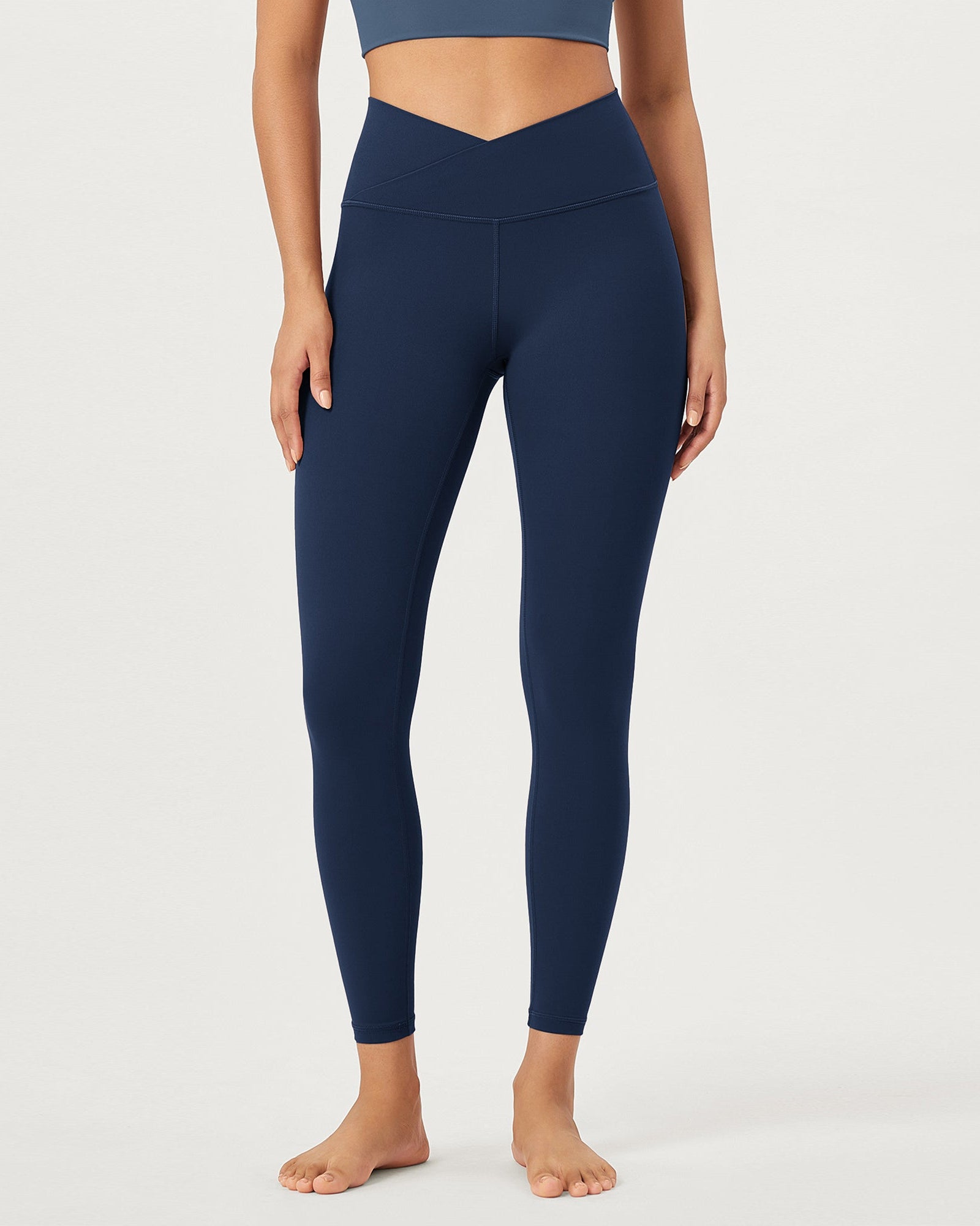 2 Pack 25 Buttery Soft Crossover Lounge Yoga Waist Leggings - ododos