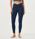 2 Pack 25 Buttery Soft Crossover Lounge Yoga Waist Leggings - ododos