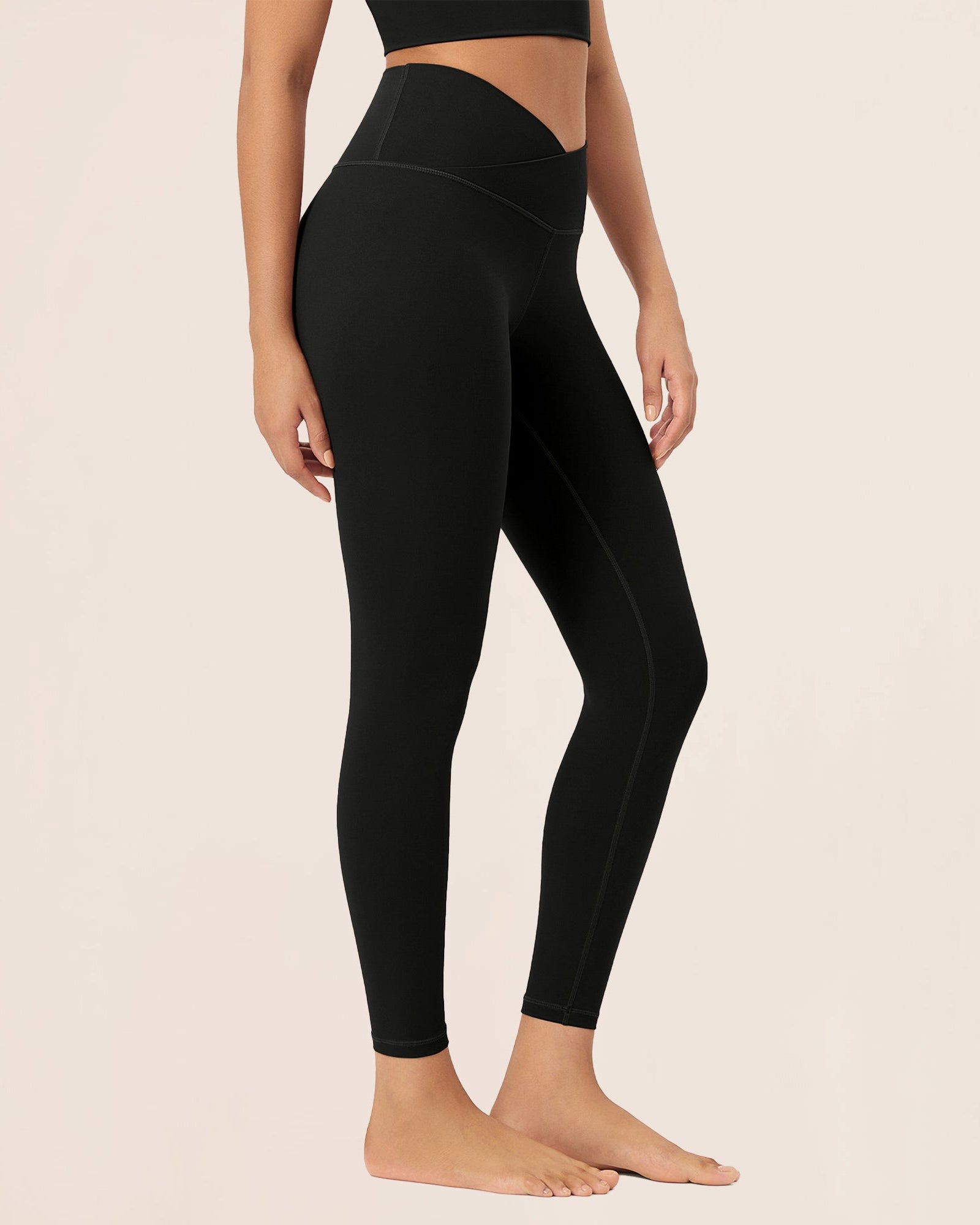 25 Buttery Soft Crossover Lounge Yoga Waist Leggings - ododos