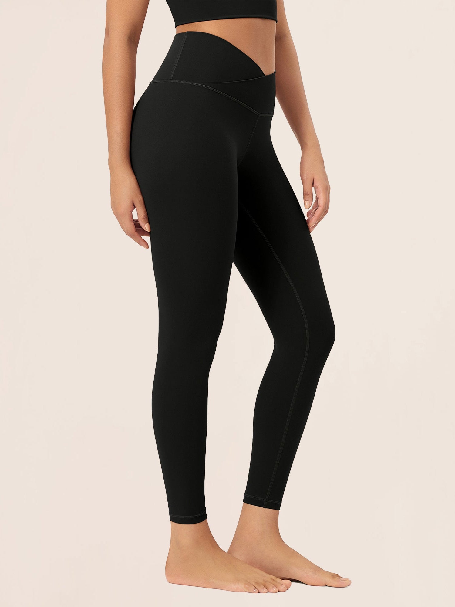 25 Buttery Soft Crossover Lounge Yoga Waist Leggings - ododos