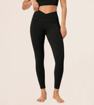 25 Buttery Soft Crossover Lounge Yoga Waist Leggings - ododos