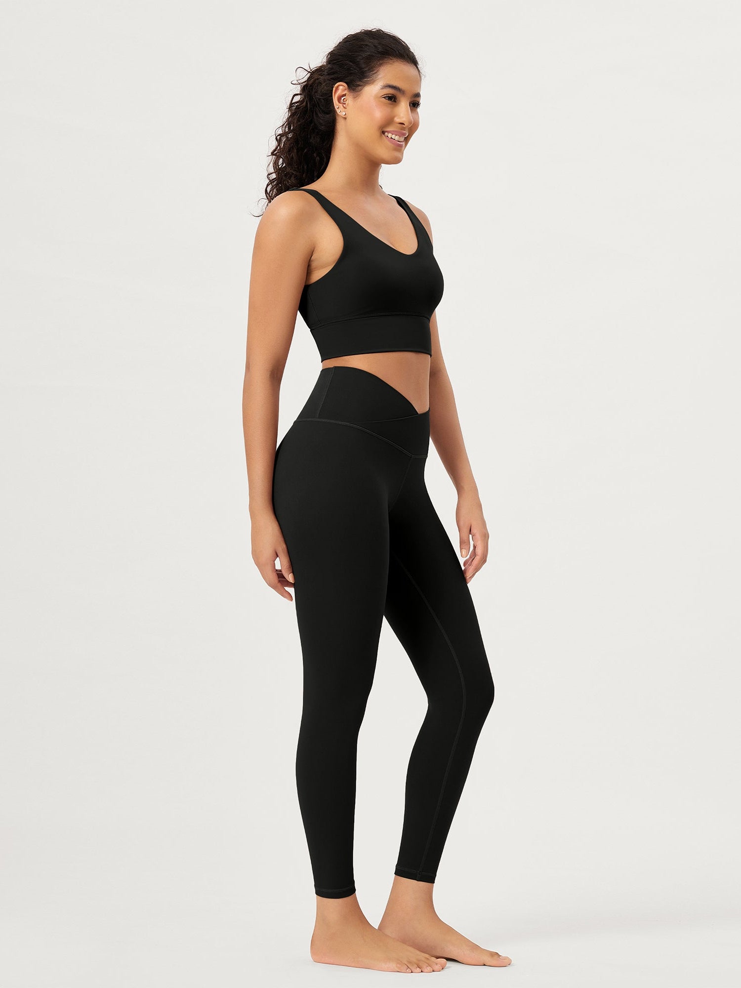 25 Buttery Soft Crossover Lounge Yoga Waist Leggings - ododos