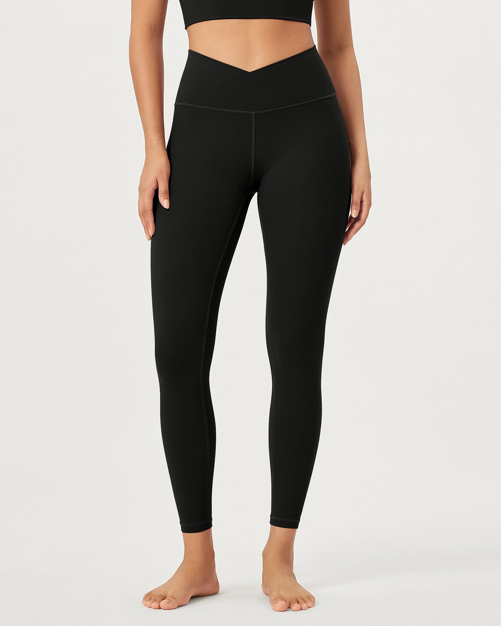 2 Pack 25 Buttery Soft Crossover Lounge Yoga Waist Leggings - ododos
