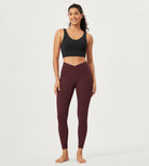 2 Pack 25 Buttery Soft Crossover Lounge Yoga Waist Leggings - ododos