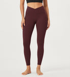 2 Pack 25 Buttery Soft Crossover Lounge Yoga Waist Leggings - ododos