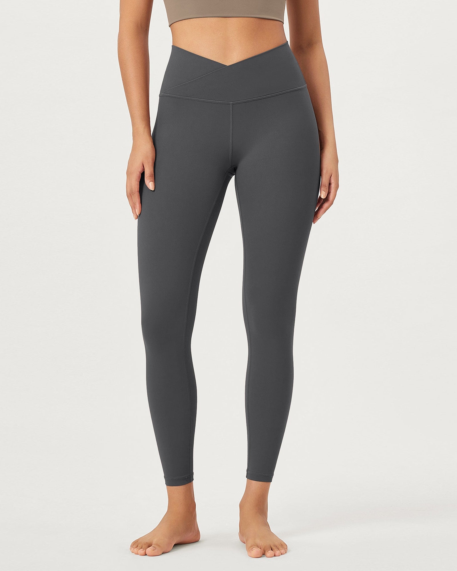 2 Pack 25 Buttery Soft Crossover Lounge Yoga Waist Leggings - ododos