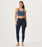 2 Pack 25 Buttery Soft Crossover Lounge Yoga Waist Leggings - ododos