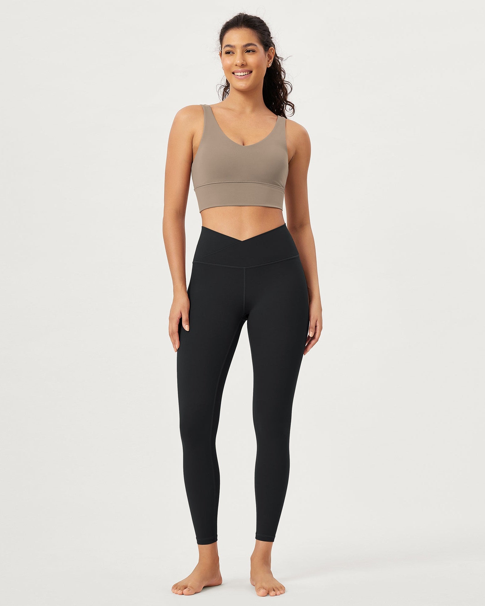 2 Pack 25 Buttery Soft Crossover Lounge Yoga Waist Leggings - ododos
