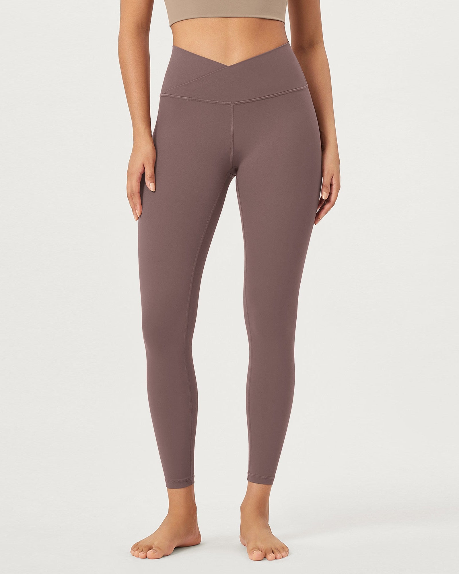 2 Pack 25 Buttery Soft Crossover Lounge Yoga Waist Leggings - ododos