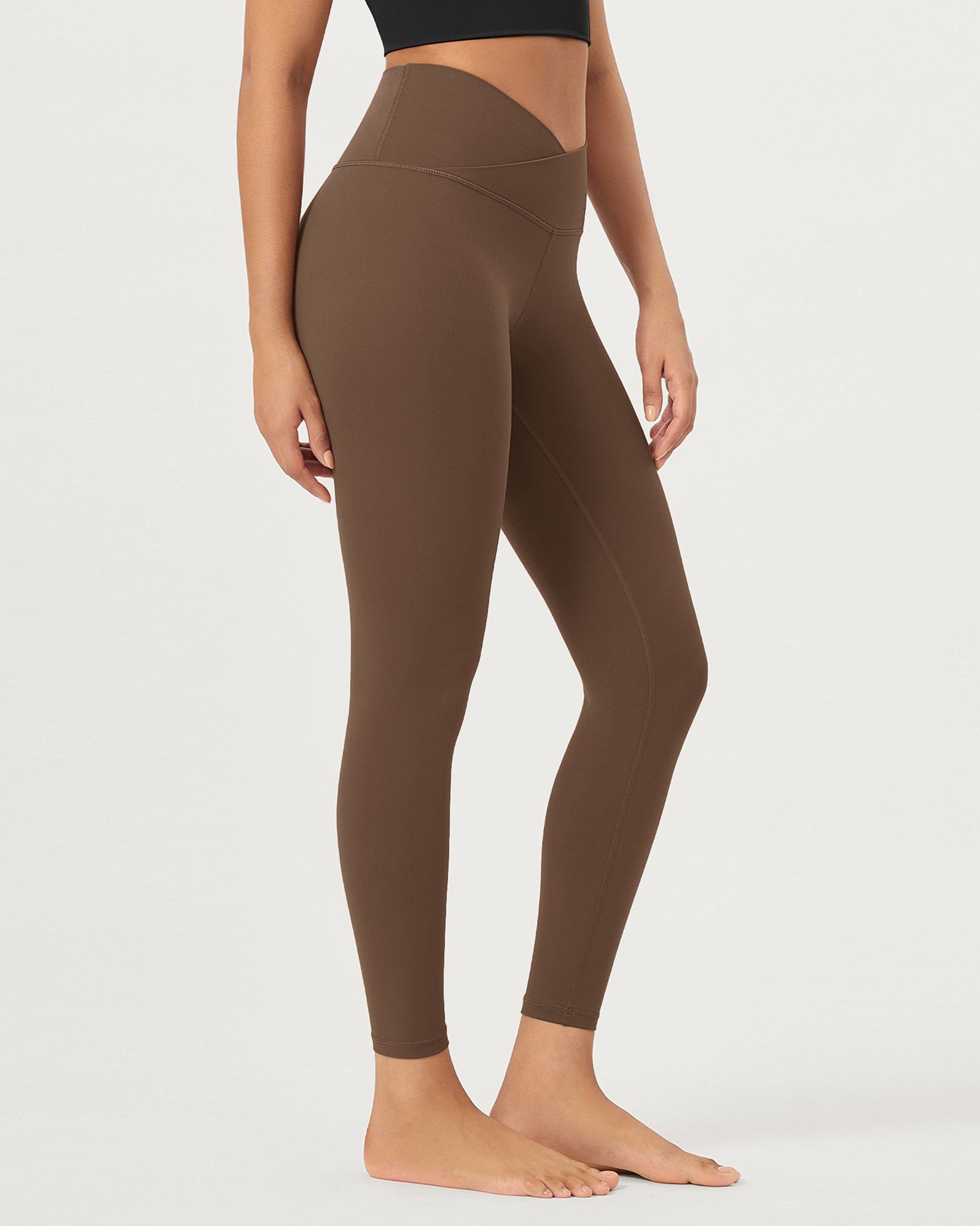25 Buttery Soft Crossover Lounge Yoga Waist Leggings - ododos