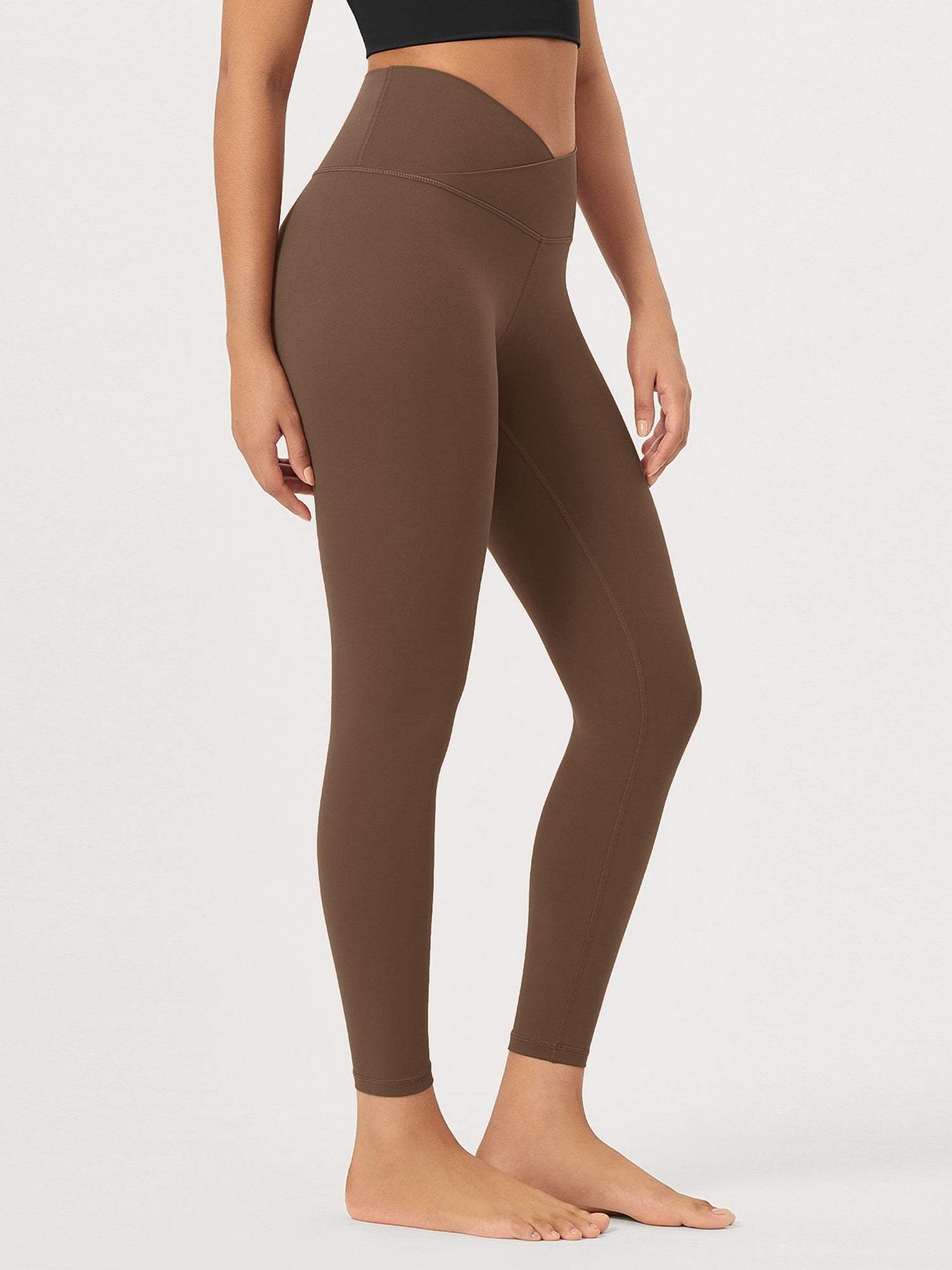 25 Buttery Soft Crossover Lounge Yoga Waist Leggings - ododos