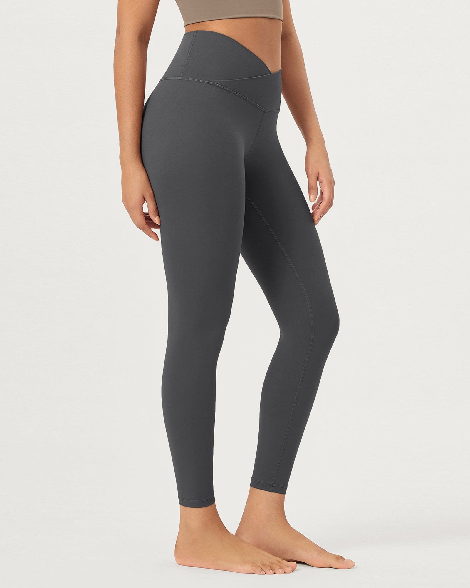 25 Buttery Soft Crossover Lounge Yoga Waist Leggings - ododos