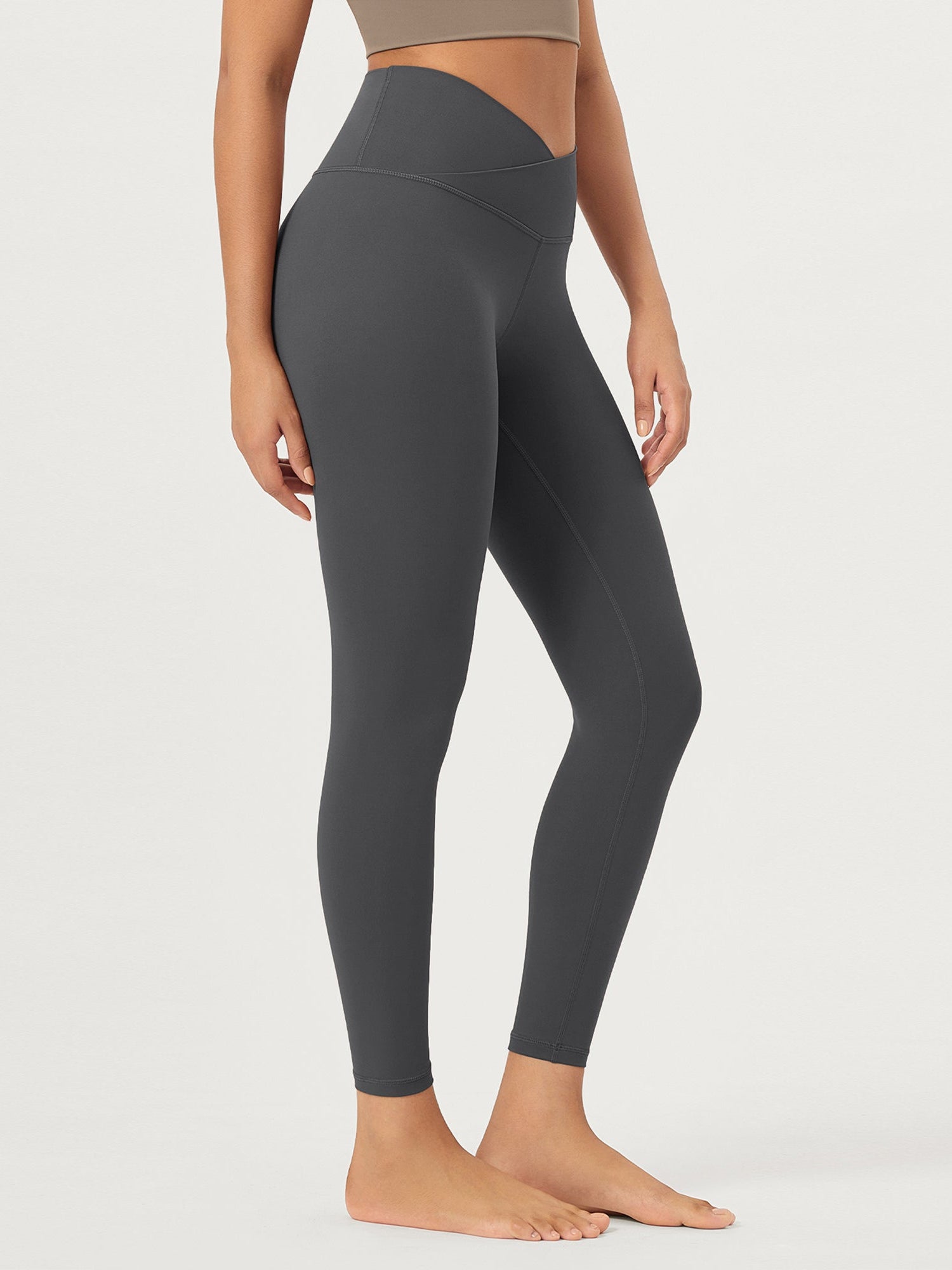 25 Buttery Soft Crossover Lounge Yoga Waist Leggings - ododos