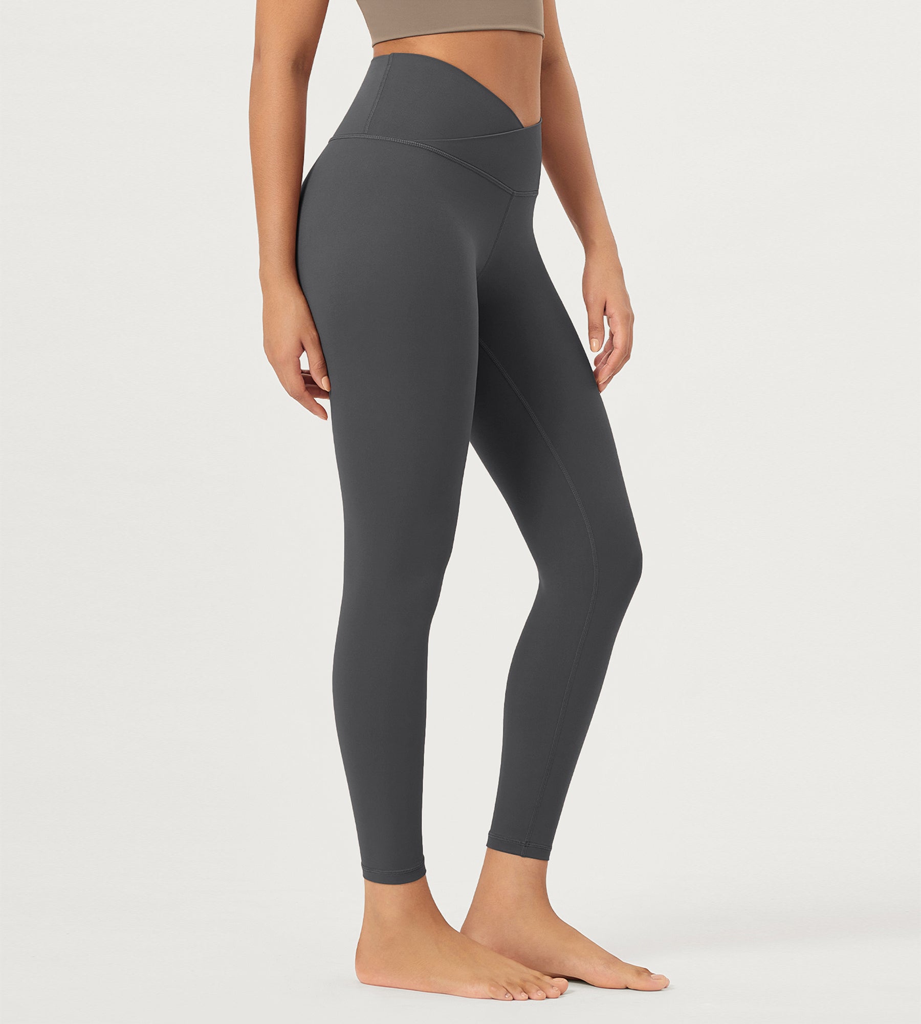 25 Buttery Soft Crossover Lounge Yoga Waist Leggings - ododos