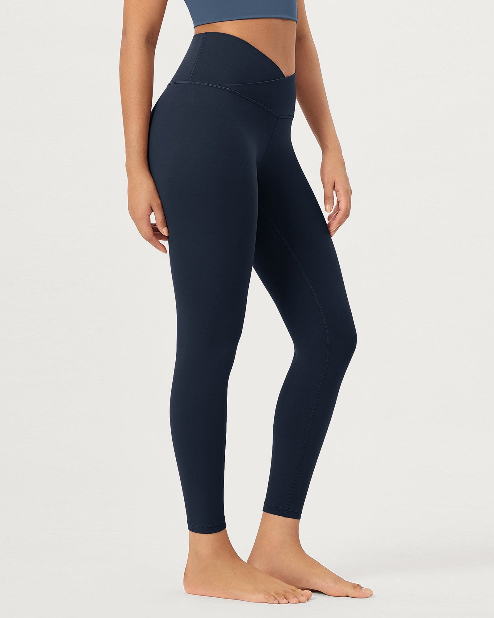 25 Buttery Soft Crossover Lounge Yoga Waist Leggings - ododos
