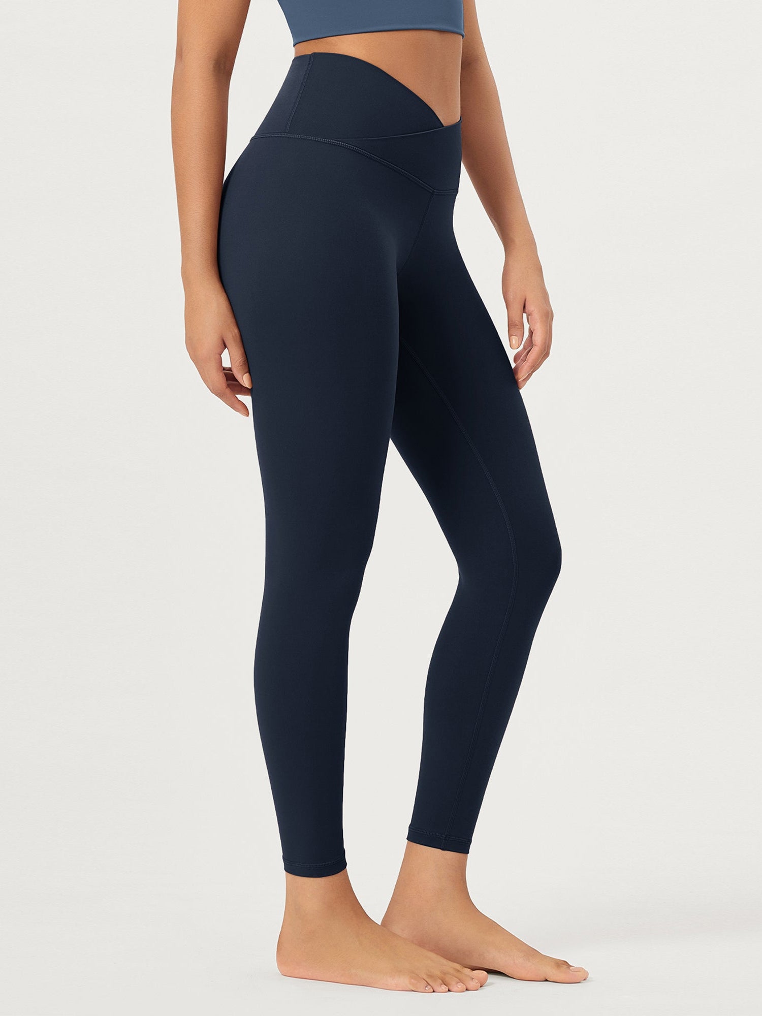 25 Buttery Soft Crossover Lounge Yoga Waist Leggings - ododos