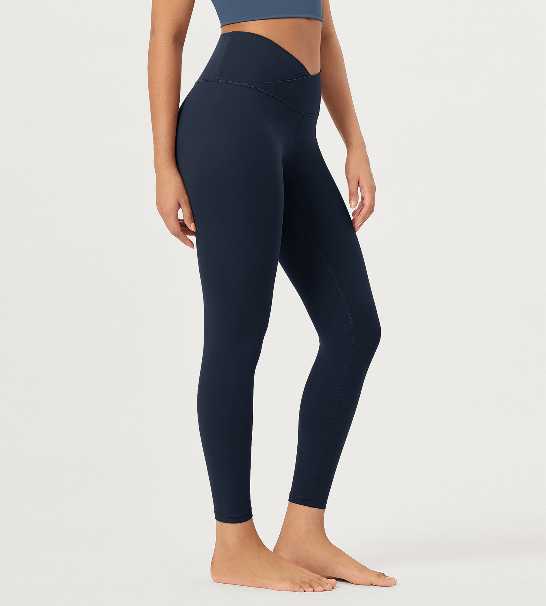 25 Buttery Soft Crossover Lounge Yoga Waist Leggings - ododos