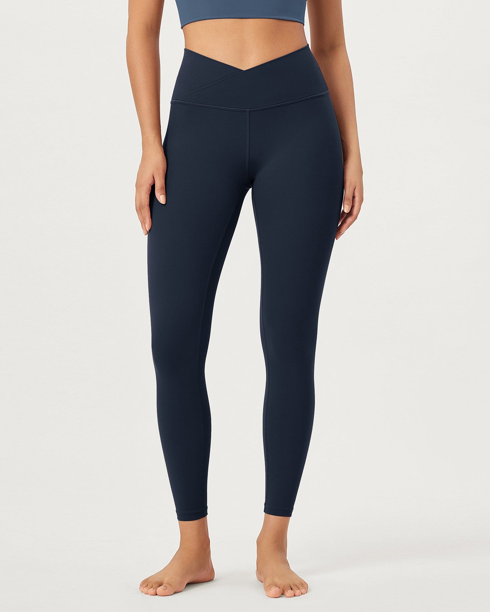25 Buttery Soft Crossover Lounge Yoga Waist Leggings - ododos