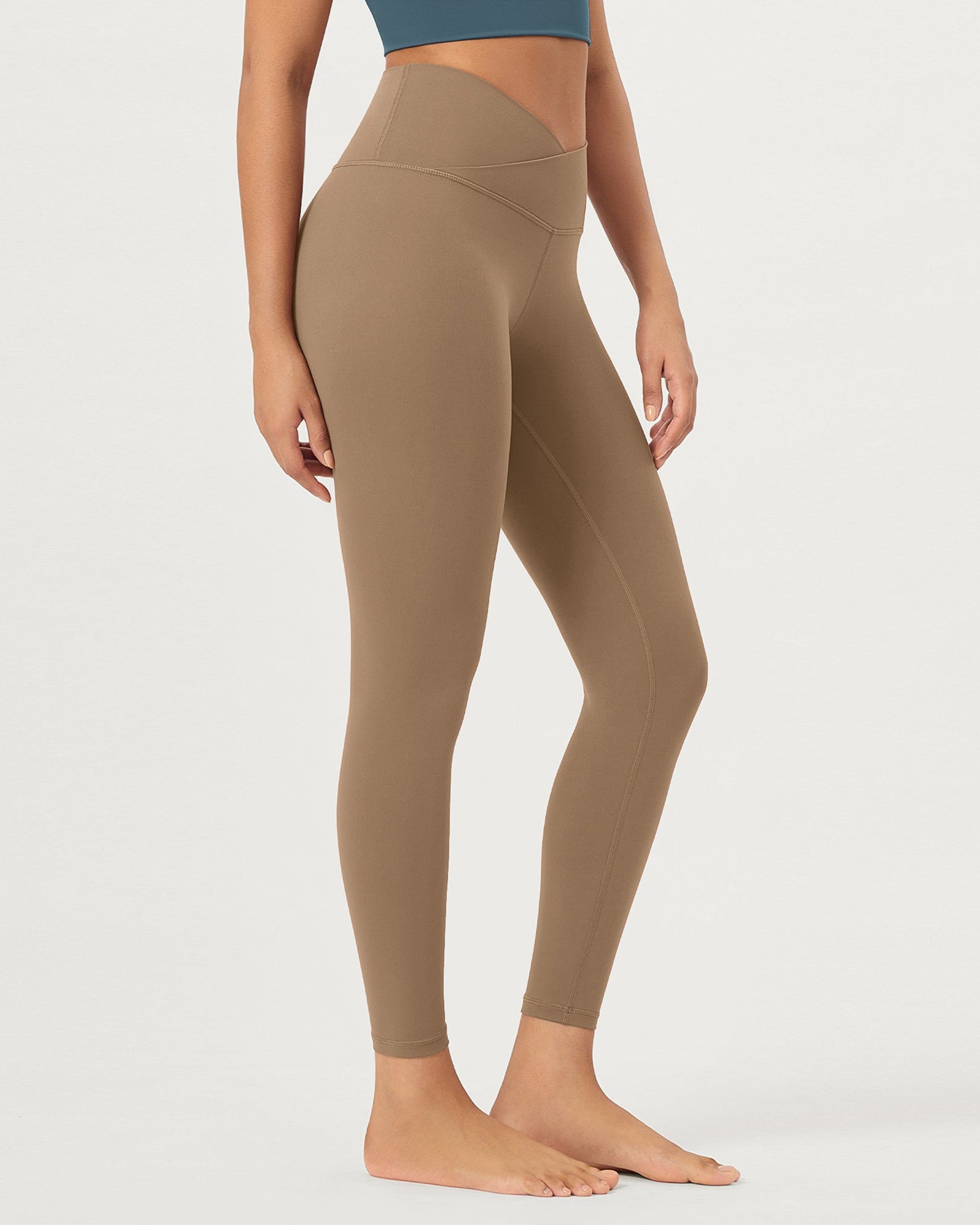 25 Buttery Soft Crossover Lounge Yoga Waist Leggings - ododos