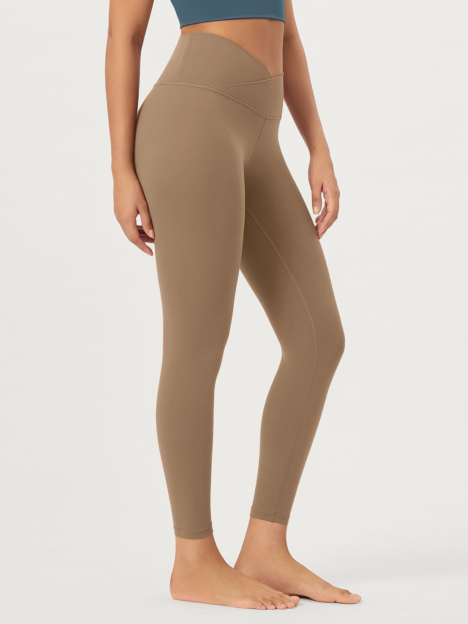 25 Buttery Soft Crossover Lounge Yoga Waist Leggings - ododos