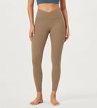 25 Buttery Soft Crossover Lounge Yoga Waist Leggings - ododos