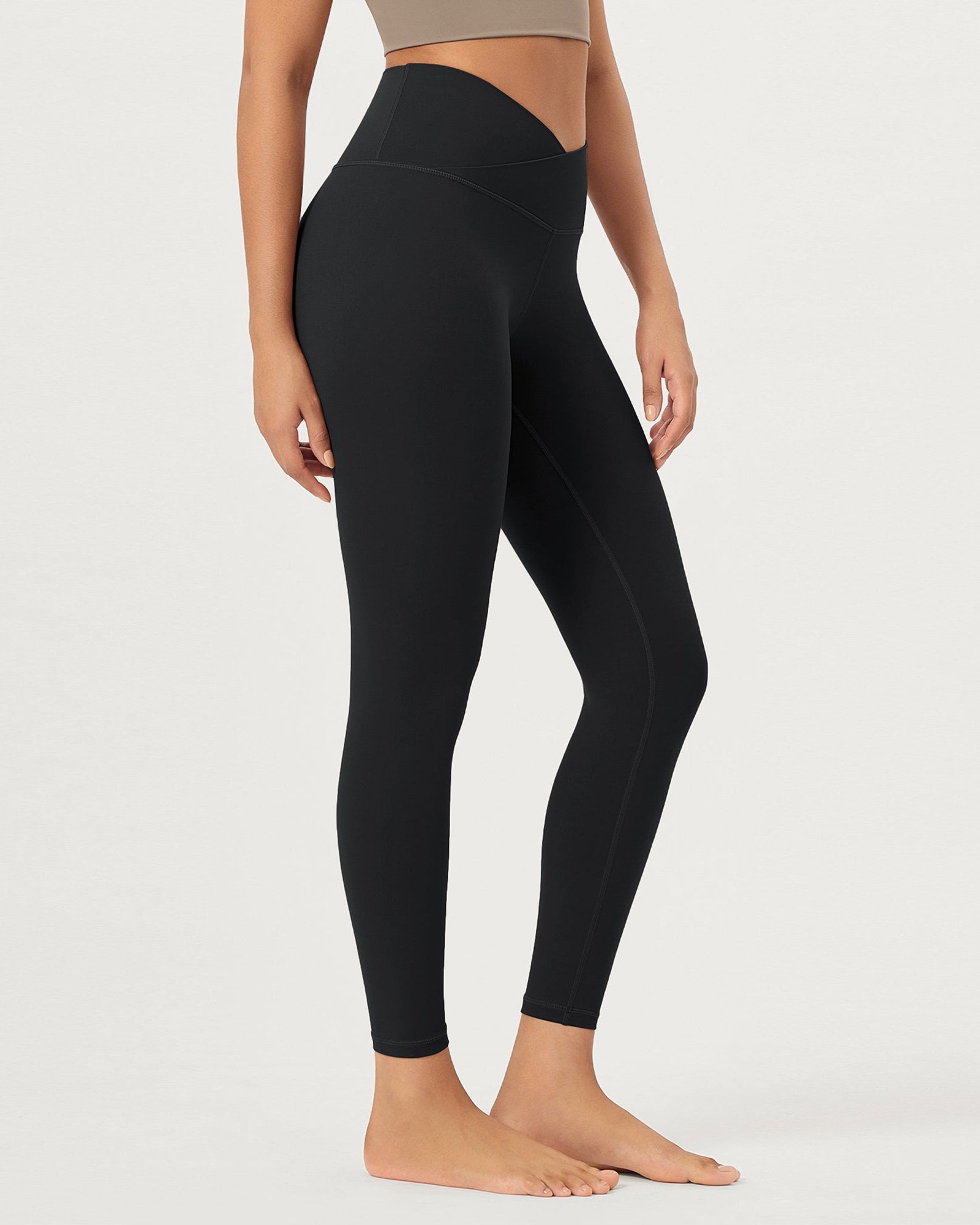 25 Buttery Soft Crossover Lounge Yoga Waist Leggings - ododos