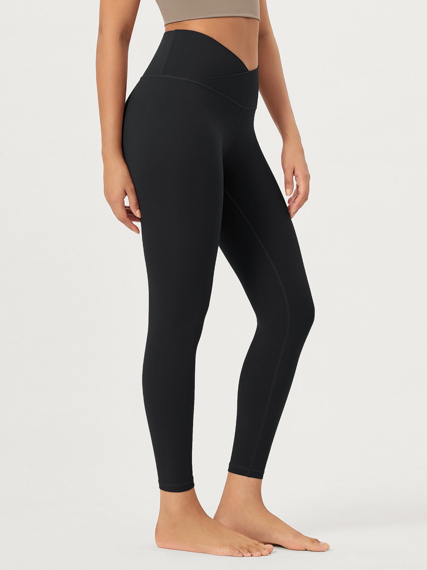 25 Buttery Soft Crossover Lounge Yoga Waist Leggings - ododos
